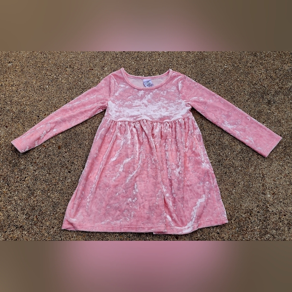 Pink Velvet Dress - Picture 1 of 2